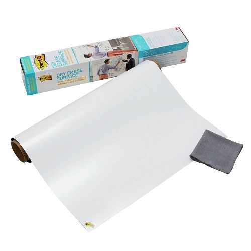 3M Post-it Super Sticky Dry Erase Jumbo Roll, 4 x 50 Inch